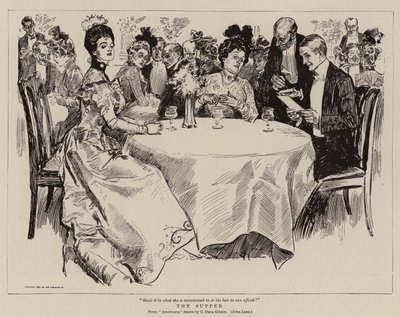 Das Abendmahl von Charles Dana Gibson